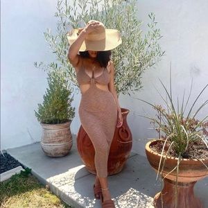 Shoedazzle cutout knit midi  dress